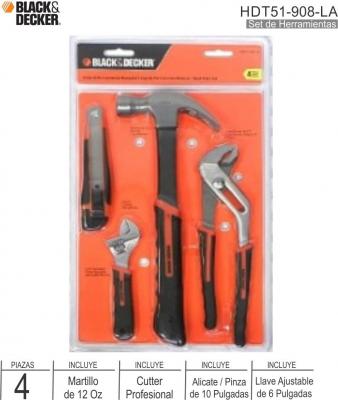 Set Herramientas BLACK & DECKER HDT51-908-LA