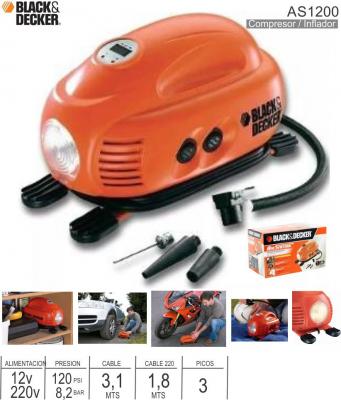 Compresor Inflador BLACK & DECKER AS1200