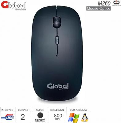 Mouse USB GLOBAL M260
