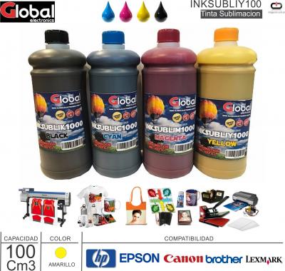 Tinta Sub GLOBAL 0100Ml Ama INKSUBLIY100