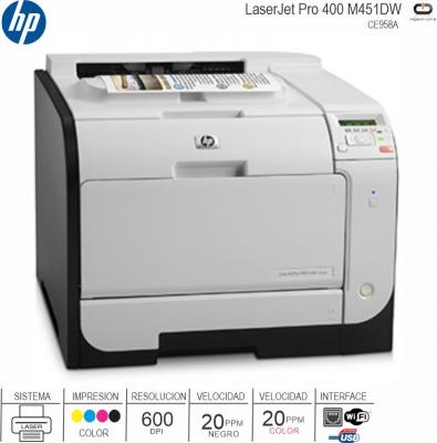 Imp Laser Color HP Pro 400 M451DW Duplex (CE958A)