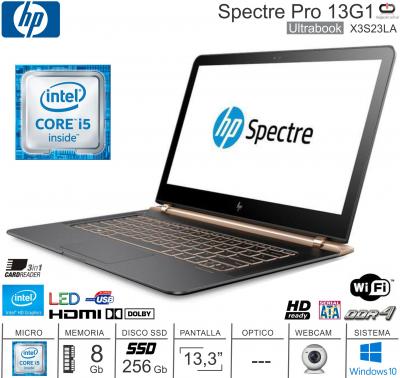 Ultrabook 13 HP X3S23LA I5/8/256/W10 Spectre Pro 1