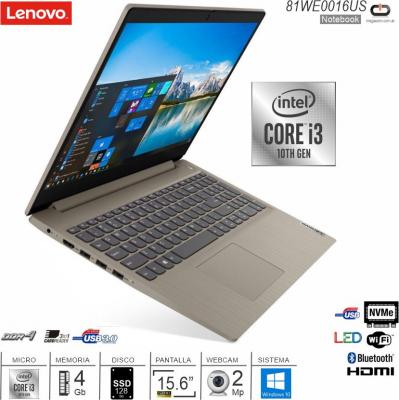 NOT 15 LENOVO 81WE0016US I3 1005G1 4Gb SSD128