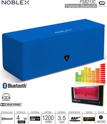 Parlante NOBLEX PSB213C BT/4W/USB Azul