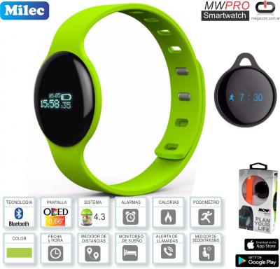 Reloj SmartWatch MILEC MWPRO Verde