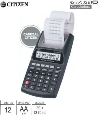 Calculadora con Rollo CITIZEN AS-8 PLUS B1