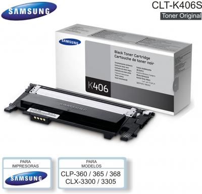 Toner SAMSUNG CLT-K406S Neg p/CLP-360, 365, 3300