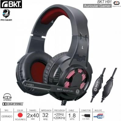 Auricular Gamer ON C/Mic BKT H91 PC