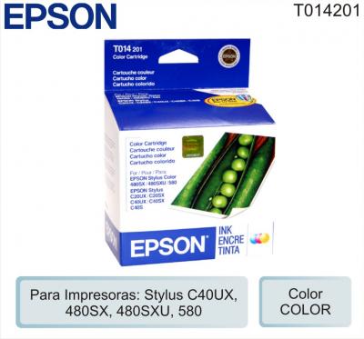 Cart EPSON 014 T014201 Color P/St 480-580