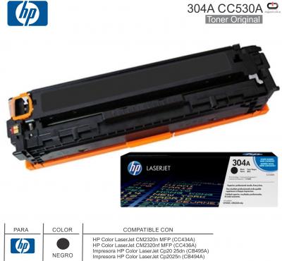 Toner HP 304A CC530A Negro