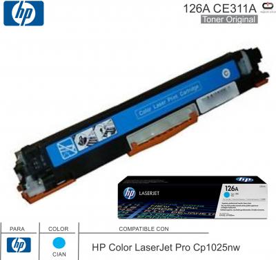 Toner HP 126A CE311A Cia