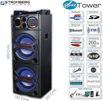 Parlante x1 STROMBERG C KAZZ TOWER 200w 2x10