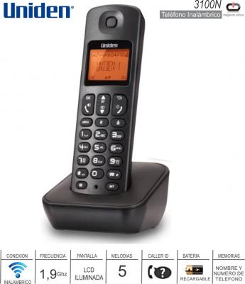 Telefono Inalambrico UNIDEN 3100N Caller ID