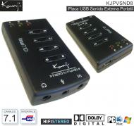 Placa USB Sonido 7.1 KANKI KJPVSND8 Ext Portable