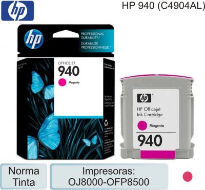 Cart HP 940 C4904AL Magenta p/OJ8000-OFP8500