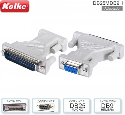 Adaptador DB25 M - DB9 H KOLKE DB25MDB9H