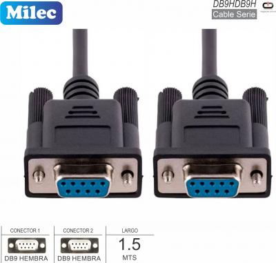 Cable Serie DB9H - DB9H 01.5M MILEC DB9HDB9H