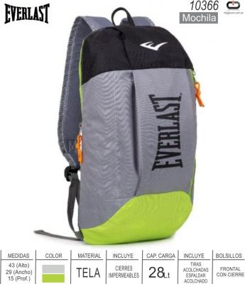 Mochila EVERLAST 10366 Runing Ama-Gri 10 Lts