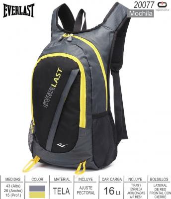 Mochila EVERLAST 20077 Runing Ama 16 Lts