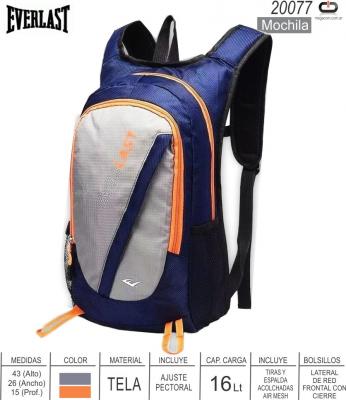 Mochila EVERLAST 20077 Runing Gri 16 Lts