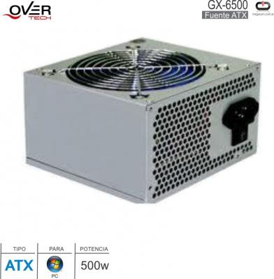 Fuente ATX 0500W OVERTECH GX-6500