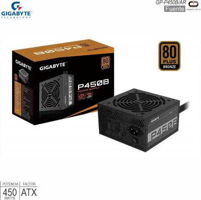 Fuente ATX 0450W GIGABYTE GP-P450B/AR 80+ Bronce