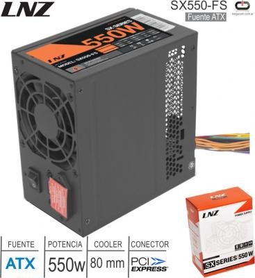 Fuente ATX 0550W LNZ PX550-FS