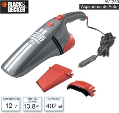 Aspiradora de Auto BLACK & DECKER AV1250 0.5 Lts