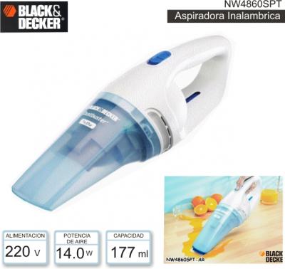 Aspiradora Inalambrica BLACK & DECKER  NW4860SPT