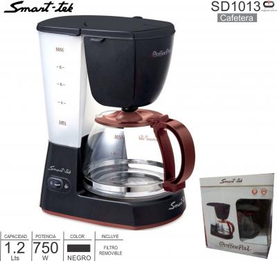 Cafetera 1.20 Lts SMART TEK SD1013