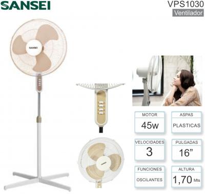 Ventilador de Pie 16p SANSEI VPS1030