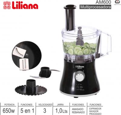 Multiprocesadora 600w LILIANA AM600