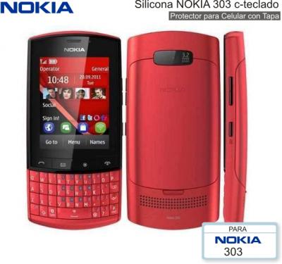 Silicona NOKIA 303 c-teclado