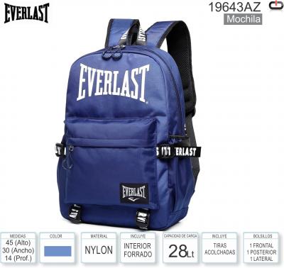 Mochila EVERLAST 19643AZ Azu 23 Lts