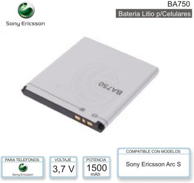 Bateria SONY ERICSSON BA750