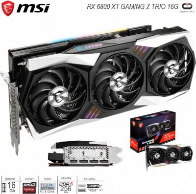 PCI-E ATI 16Gb MSI RX 6800 XT GAMING Z TRIO 16G