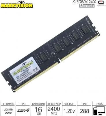 DDR4 16Gb 2400 1.20v MARKVISION K16GBD4-2400