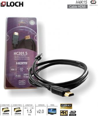 Cable HDMI M - HDMI M v2.0 01.8M LOCH H4K15