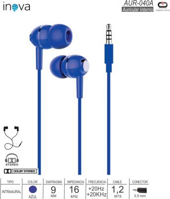 Auricular IN INOVA AUR-040A Azul