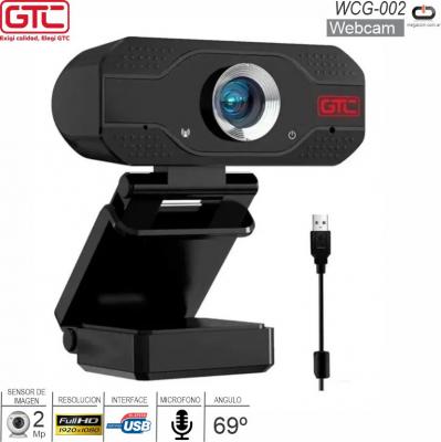 Webcam 2Mp GTC WCG-002 1080P c/Mic