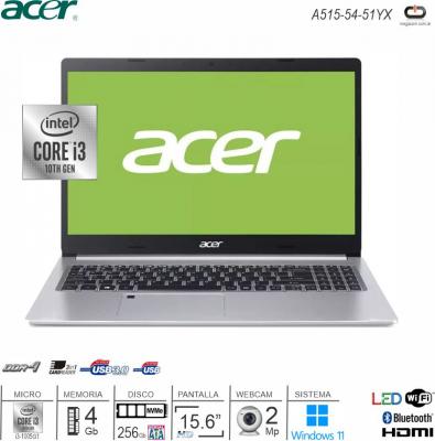 NOT 15 ACER A515-54-51YX I3-10110U 4GB SSD256 W11