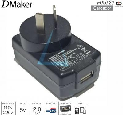 Cargador 220v-1USB 5V 2.0A DMARKER FU50-20