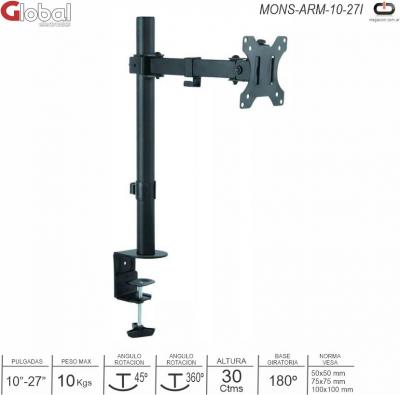 Soporte MON X1 GLOBAL MONS-ARM-10-27I-100X100