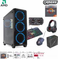 PC Gamer AMD Ryzen 3 3200G 16Gb 480Gb RX580