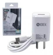 CARGADOR IBEK 2.6 TIPO C CABLE + 1 USB